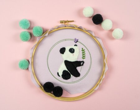 Stickdatei Panda