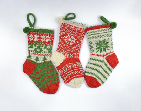 4x weihnachtliche Socken stricken