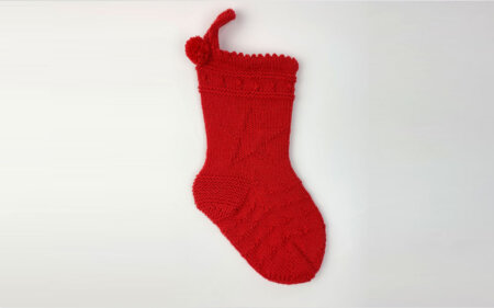 Weihnachtssocke stricken Anleitung