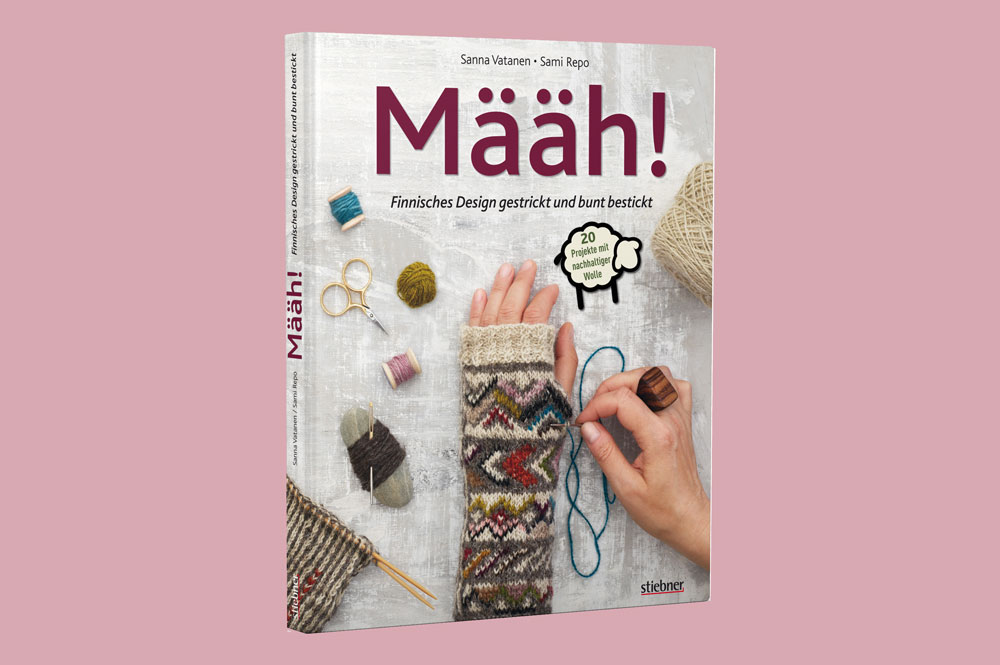 Määh! Finnisches Design gestrickt und bunt bestickt - Cover