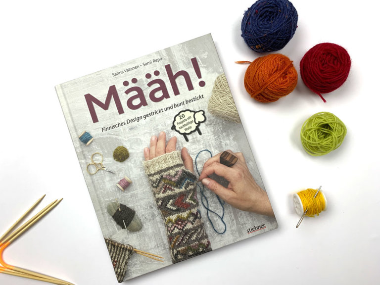 Määh! Finnisches Design gestrickt und bunt bestickt - Titelbild