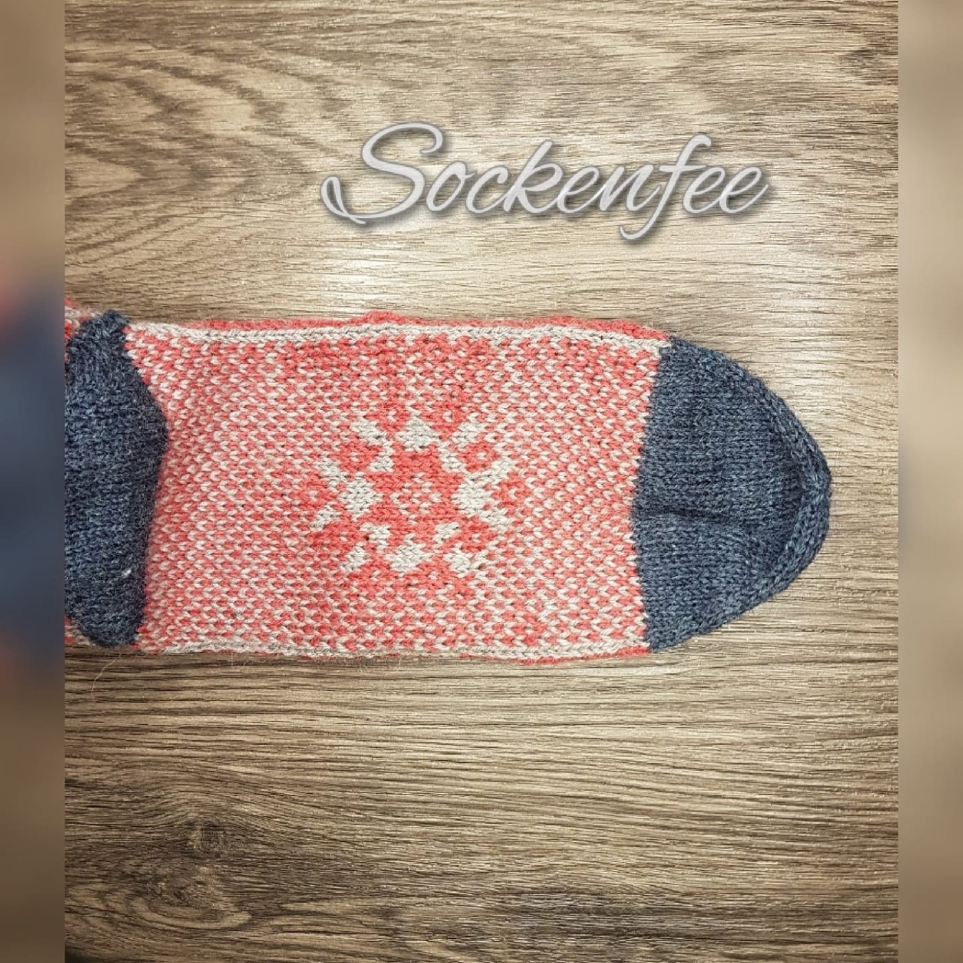 Die Fußunterseite der KerstSocks von Sockenfee