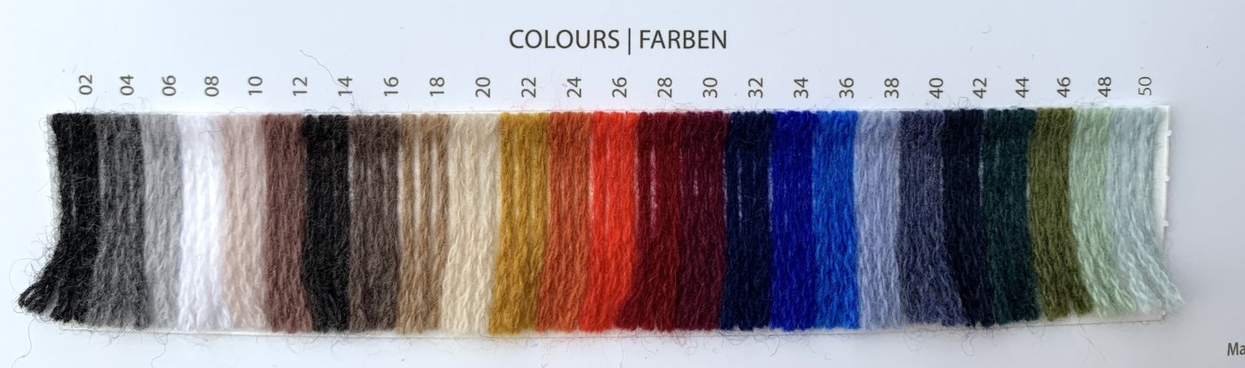 Farbkarte Pascuali Bio-Cashmere