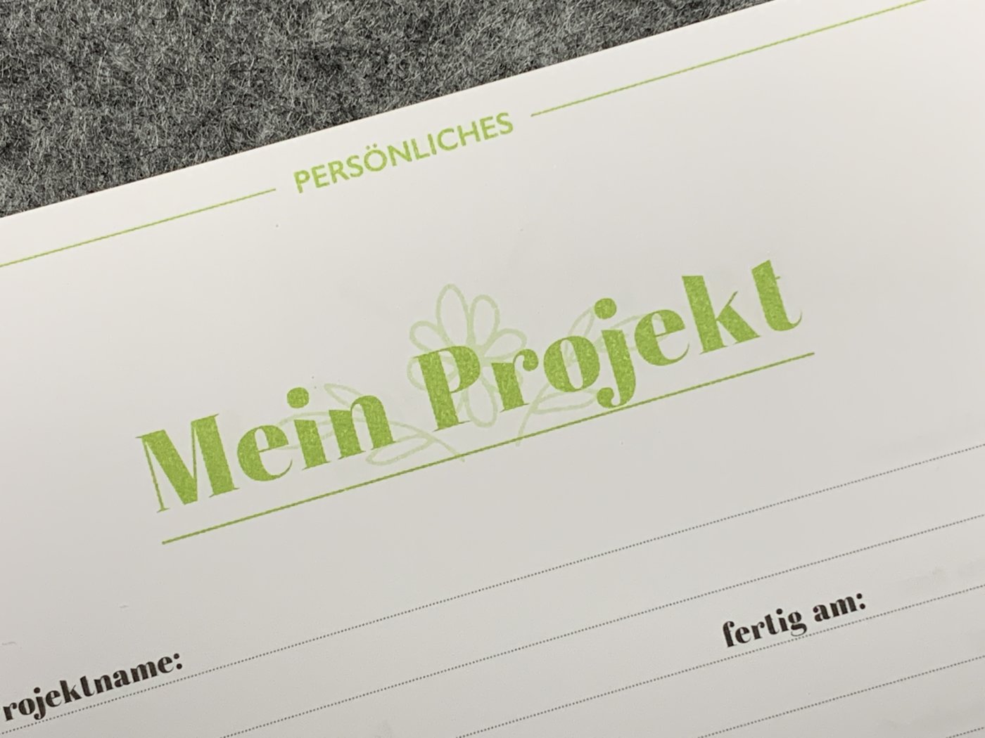 Projekt-, Steckbrief- und Ideenseiten helfen dir, Ordnung in all deine Ideen zu bringen.