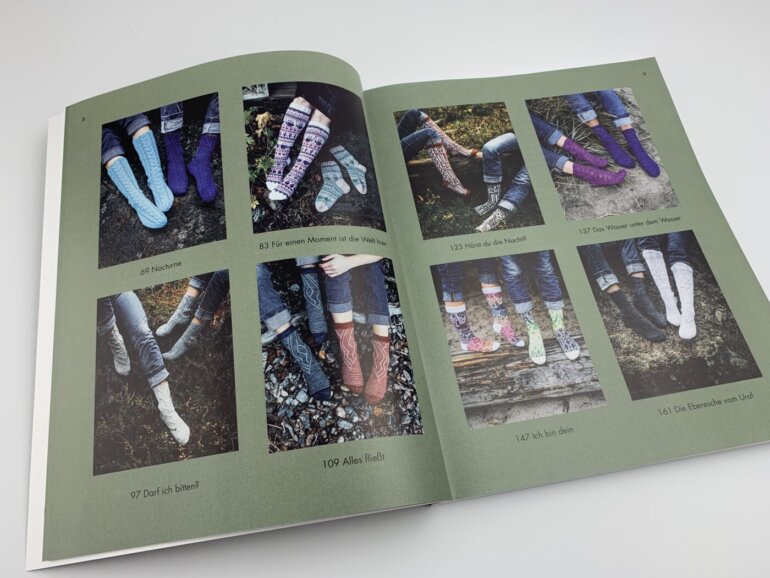 Das Inhaltsverzeichnis im Buch Finnische Socken stricken
