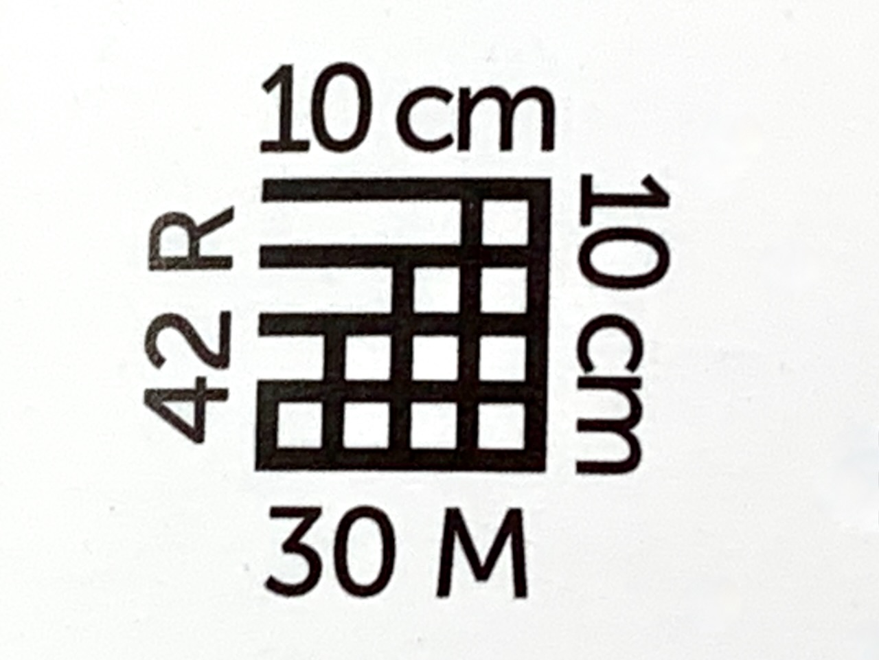 Die Maschenprobe - Das Symbol auf der Garnbanderole