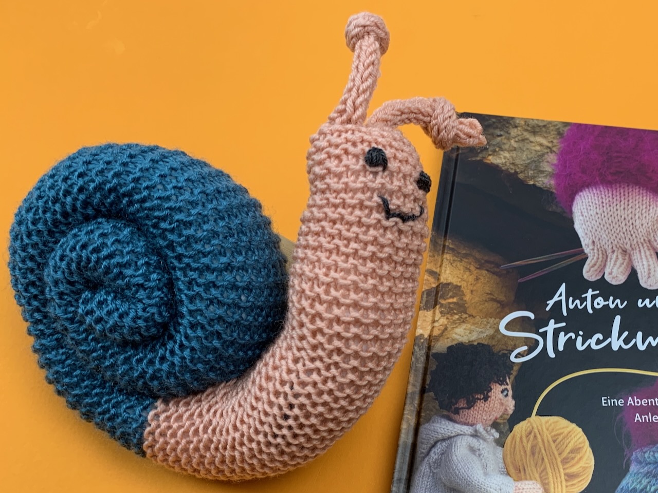 Die Schnecke aus dem Buch Anton und das Strickmonster