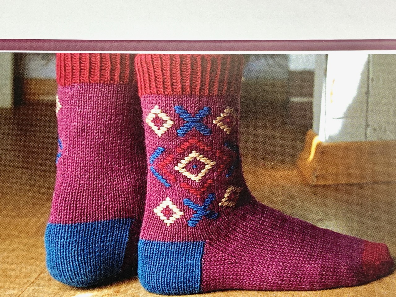 Socken Kalev aus Buch Roosimine Socken stricken von Sarah Prieur
