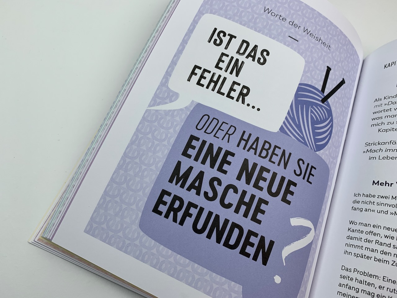 Kapitelgrafik im Buch Wundertüte der Strickstricks