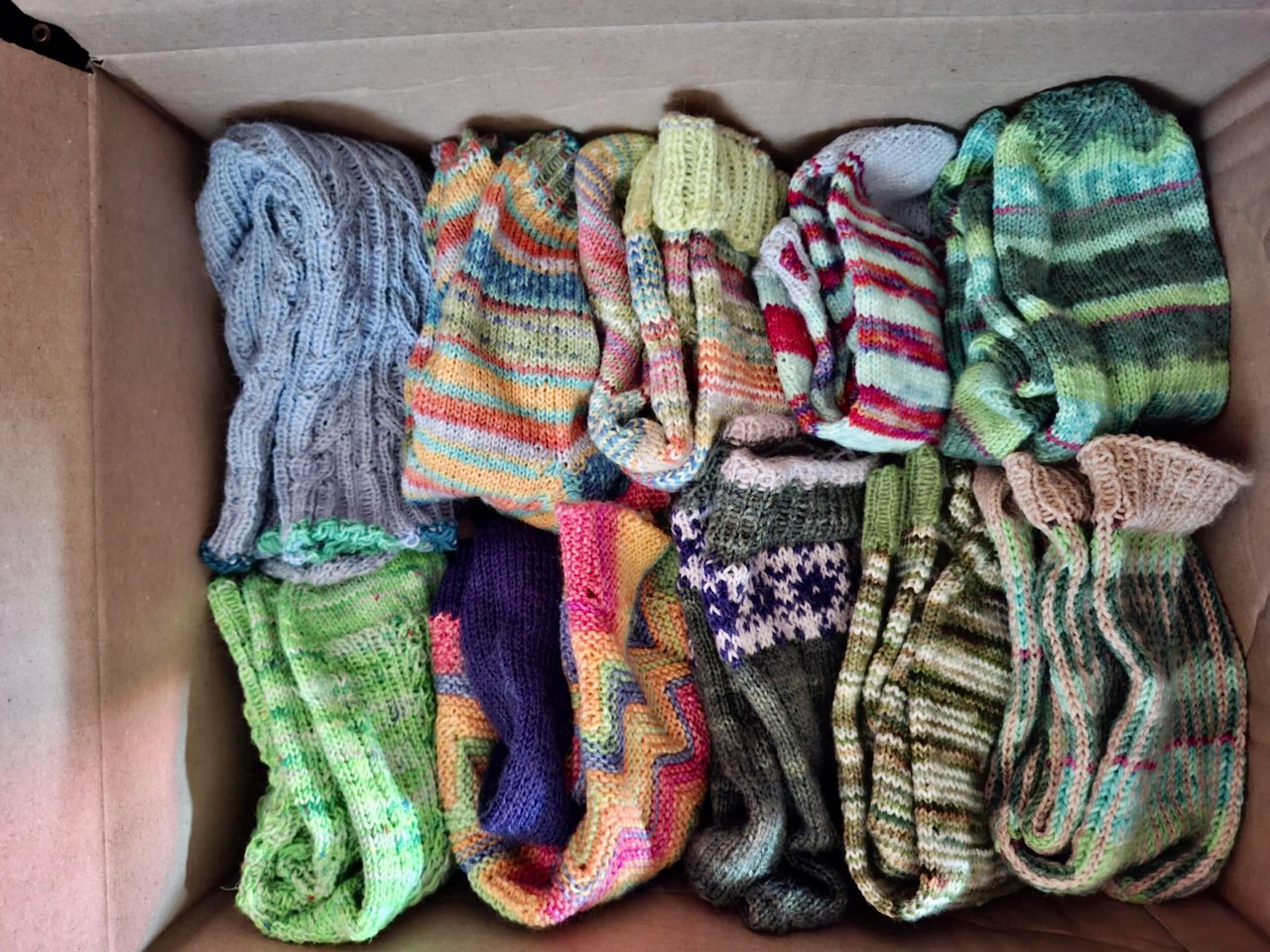 Aktion Grüne Socke - hier werden die Socken für die Aktion gesammelt