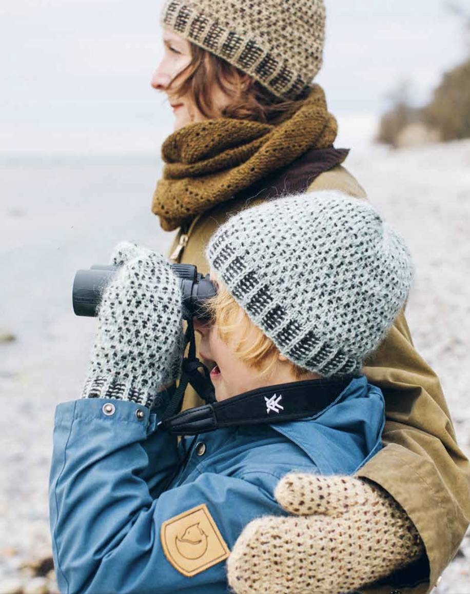 Handschuhe und Mütze Griselingen - die Vogeleier der Trottellumme waren Inspirationsquelle bei Erikas Besuch auf Stora Karlsö.