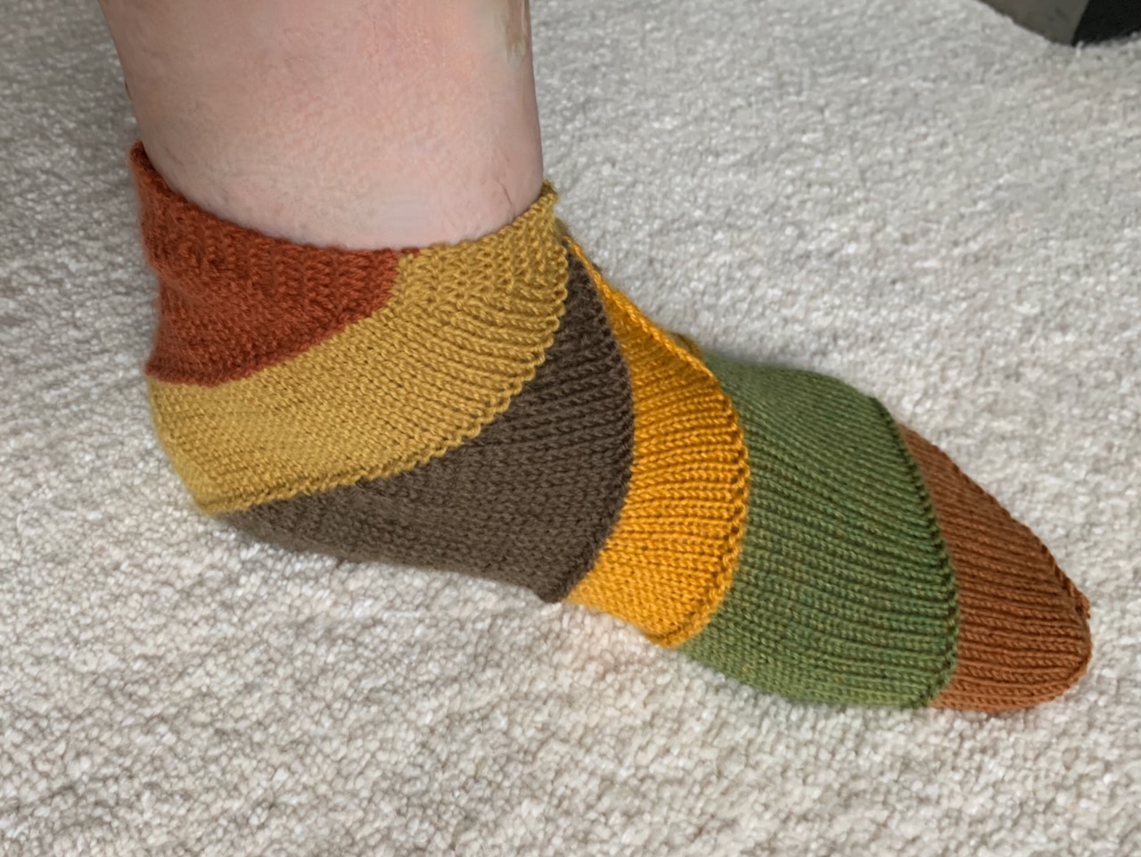 Gigi-Socke aus dem Buch Stricken ohne Naht Duo